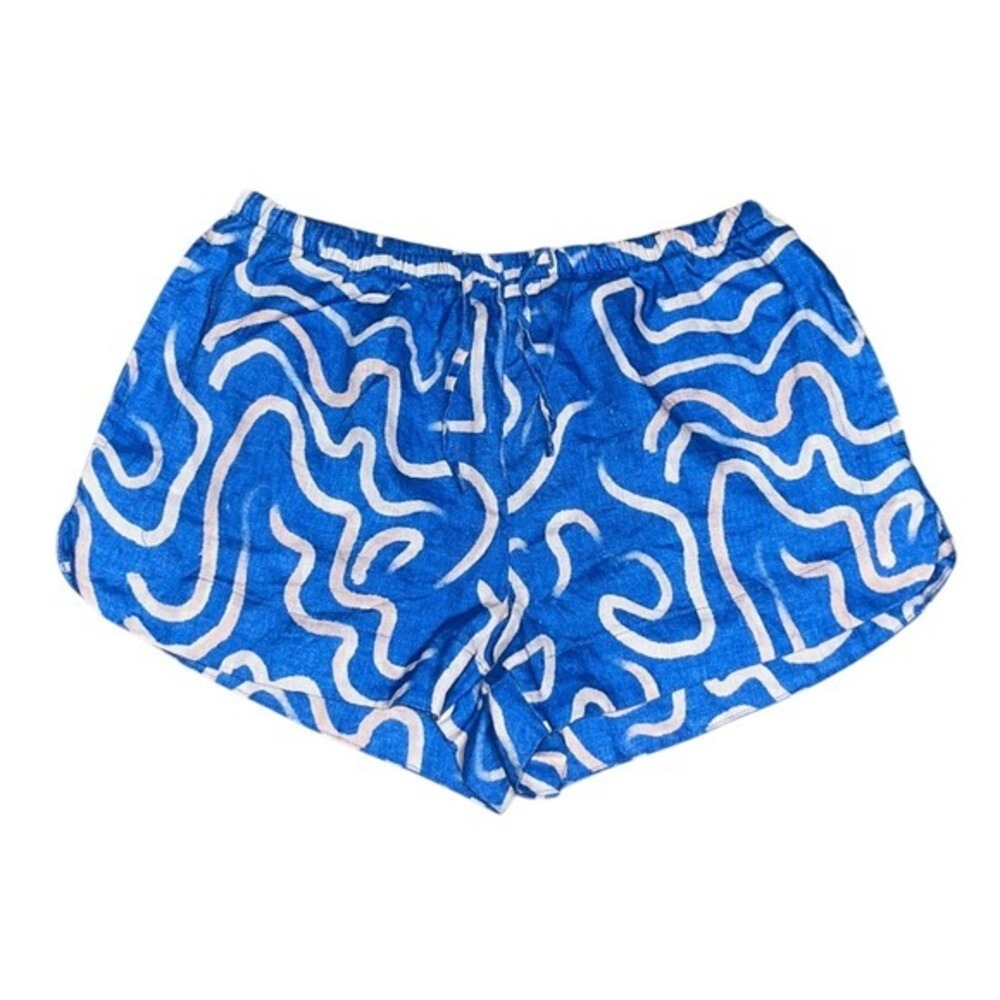 Stone Fox Swim Linen Short Rio Azul Blue‎ XS/S